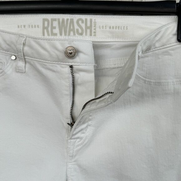 ReWash Junior SZ 9/29 Skinny Jeans Mid-Rise Stretch Pockets Zip-Fly White Womens - Picture 7 of 9